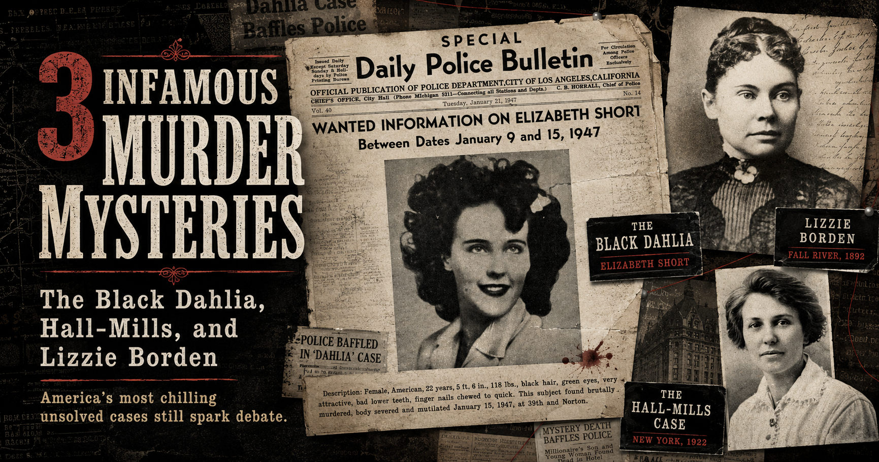 Everyone Thinks They Know Who Did It—Yet These 3 Infamous American Murders Were Never Solved
