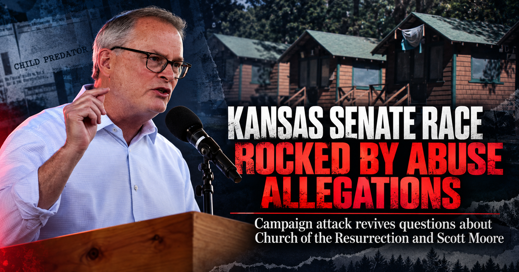 Kansas Senate Race Explodes Over 20-Year-Old Church Abuse Case: What Records Actually Show About Adam Hamilton and Convicted Offender Scott Moore