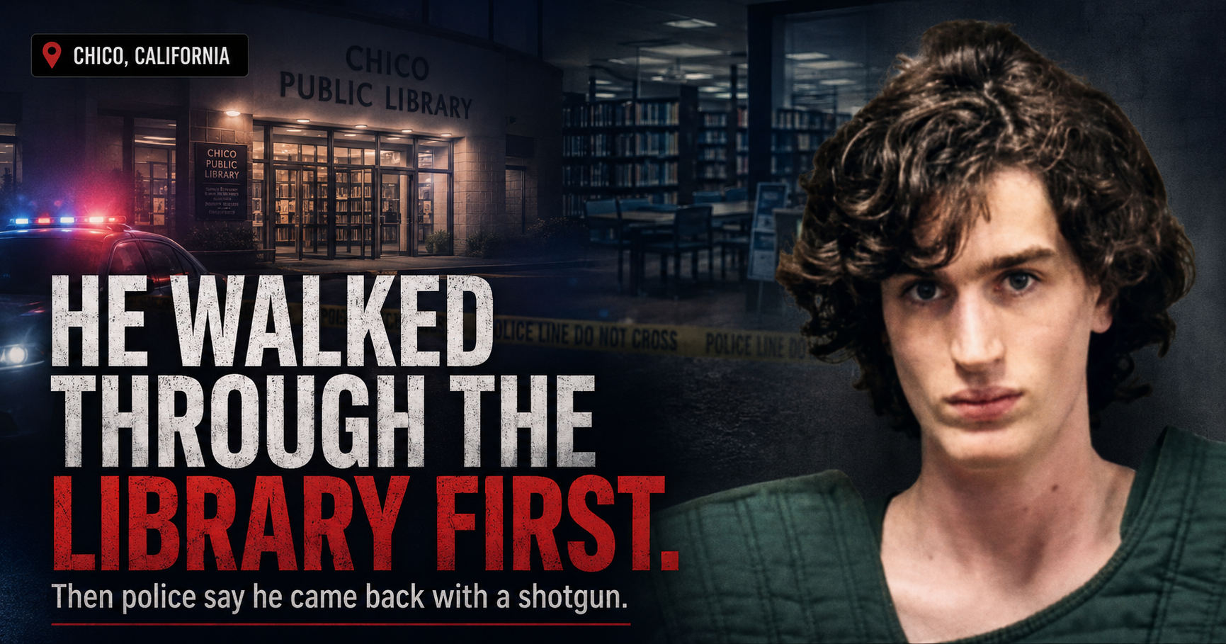 He Walked Through the Library First. Then Police Say He Came Back With a Shotgun