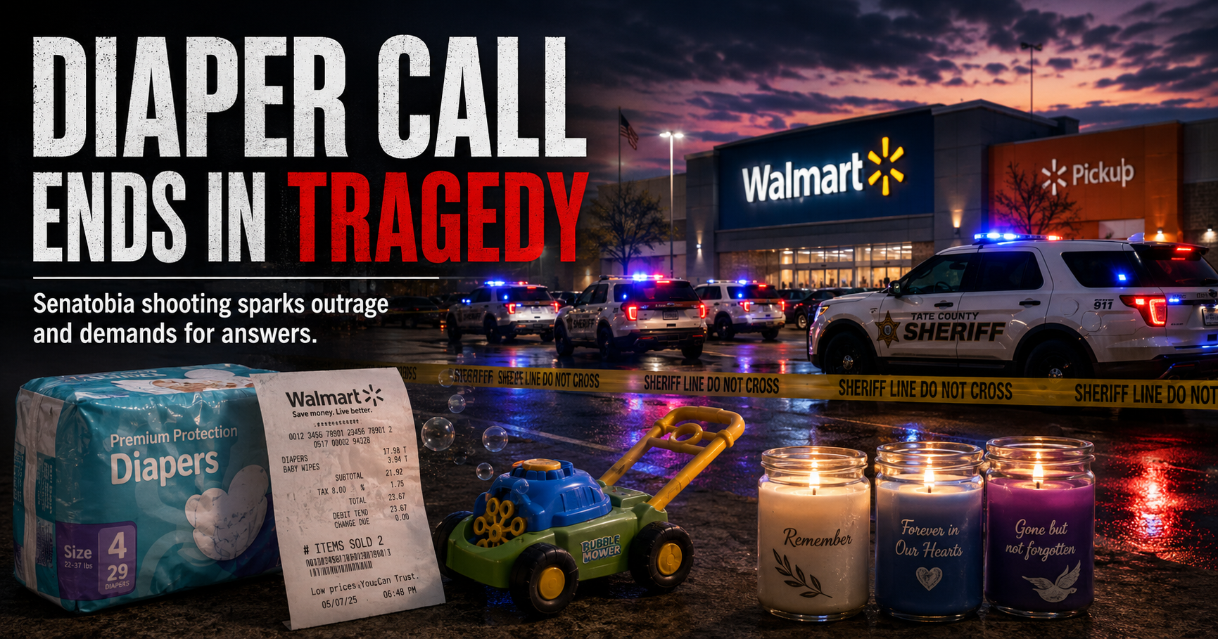 Police Responded to a Diaper Shoplifting Call: 1-Year-Old Boy Was Shot Dead